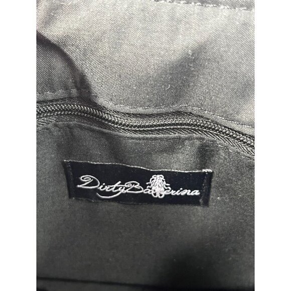 Dirty Ballerina Coral Blue Perforated Faux Leather Saddle Crossbody - Picture 7 of 12